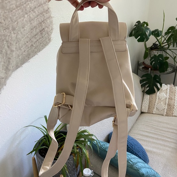 Cream Small Backpack - Picture 3 of 3